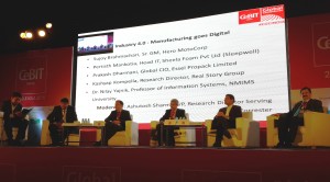 Manufacturing panel at CeBIT