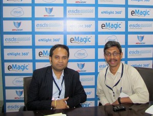 Piyush Somani (L) MD & CEO, ESDS with Brian Pereira (R), Editor, Digital Creed