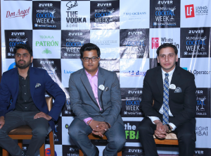 Sidhanth Mally, Co-founder, Zuver along with Archit Singhal, founder and CEO, Mumbai Cocktail Week and Hemant Pathak, celebrity mixologist at the launch of Zuver - Your Driver on Demand