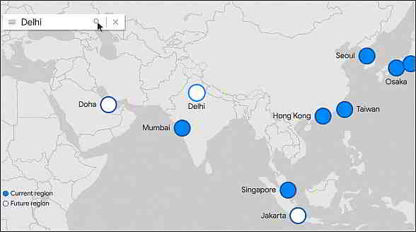 google cloud regions