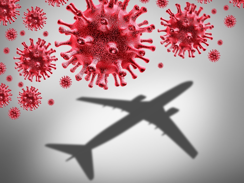 Preventing a Second COVID-19 Wave via Aircrafts and Airports