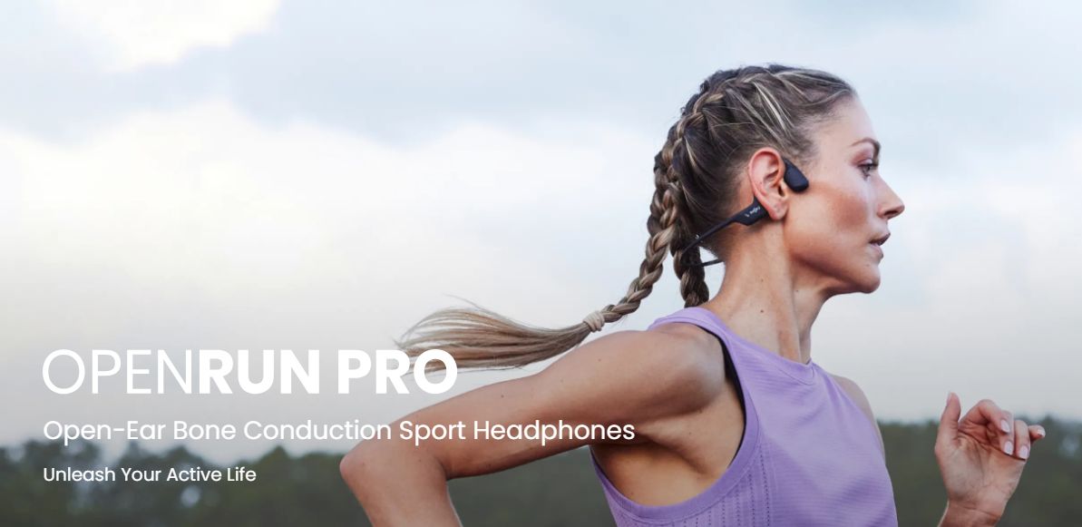 NEW! Shokz Openrun Open-ear Bluetooth Bone Conduction Sport